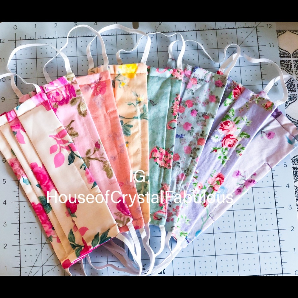 LoveShackFancy x Target floral masks.